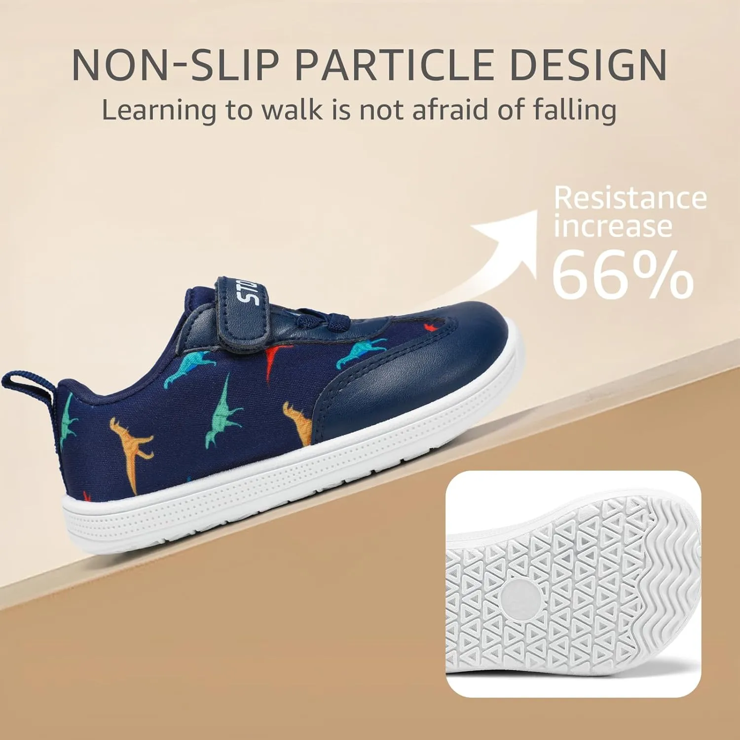 STQ Toddler Girls Boys Wide Toe Barefoot Shoes Kids Walking Tennis Comfort Sneakers Lightweight Breathable Gym Shoe