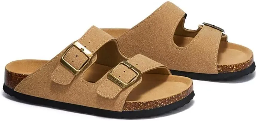 Stylemissus Women's Cork Footbed Sandals