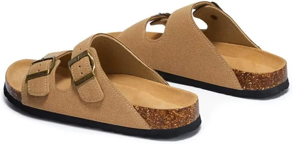 Stylemissus Women's Cork Footbed Sandals