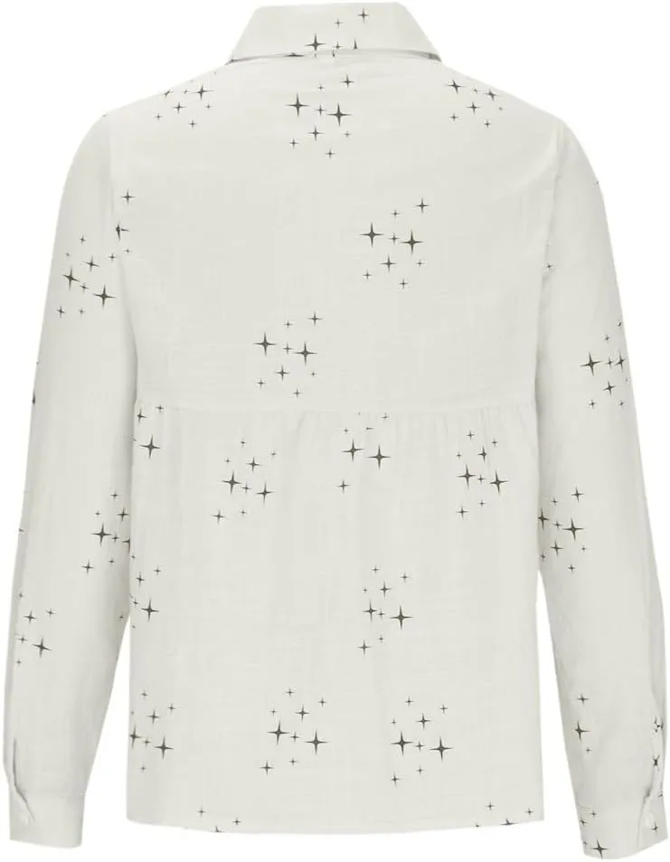Summer Tops for Women 2023 Casual Long Sleeve Linen Button Down Shirts Plus Size Collared Business Casual Work Blouses