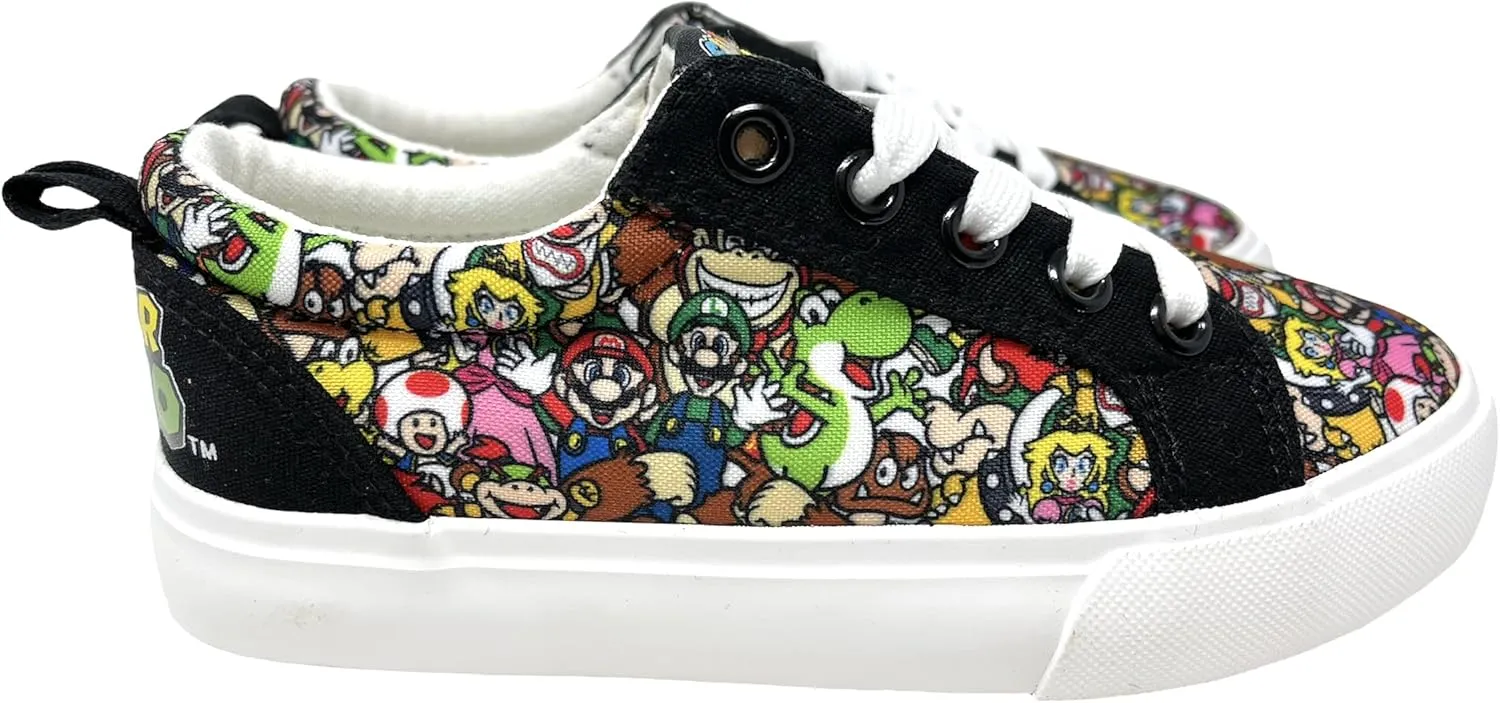 Super Mario Brothers Game Over Nintendo Boys Lace Up Shoes