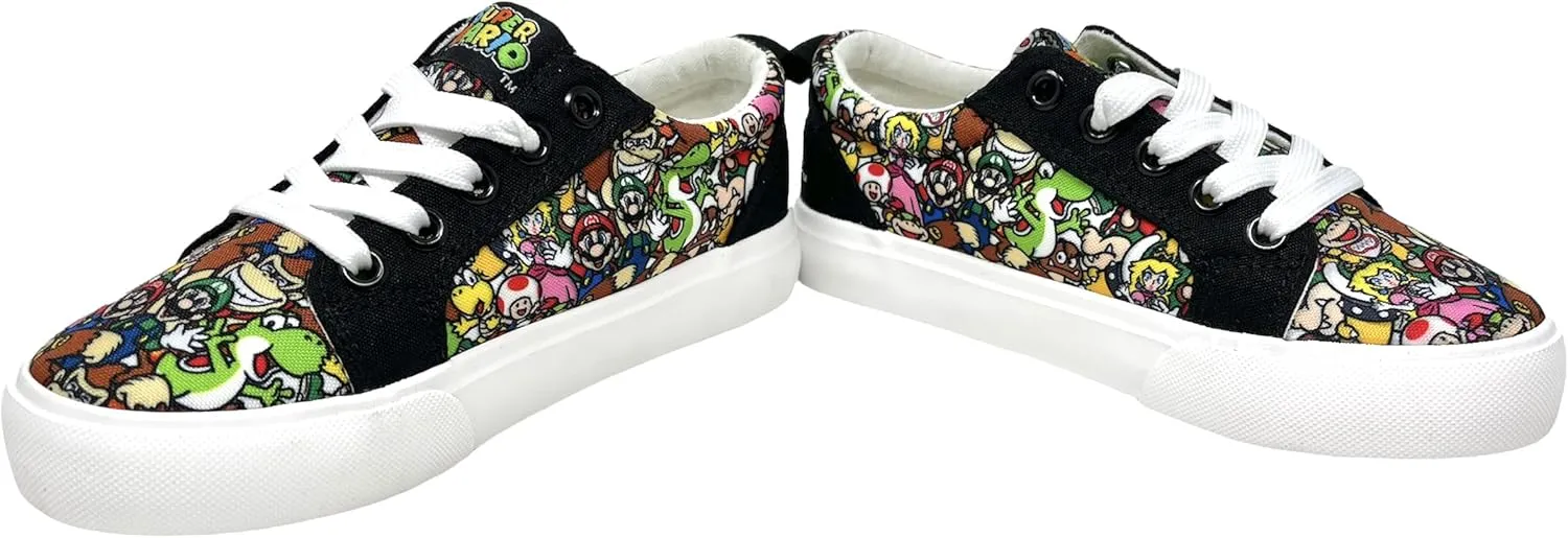 Super Mario Brothers Game Over Nintendo Boys Lace Up Shoes