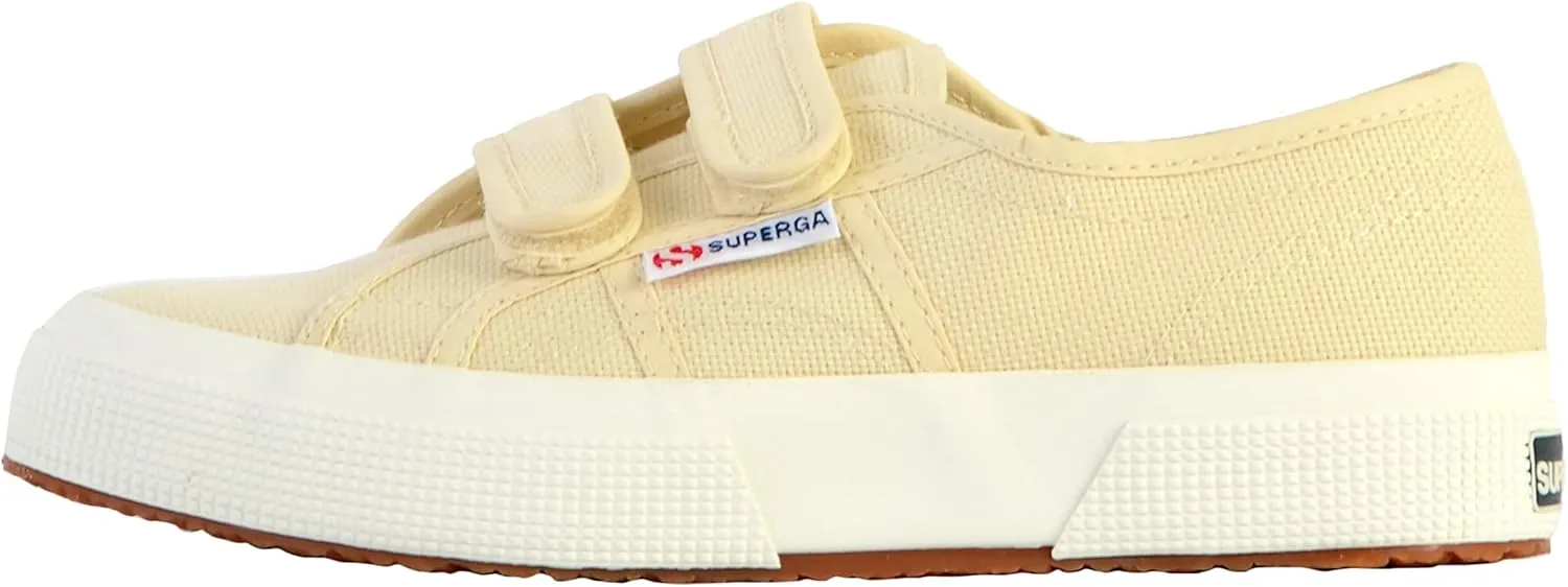 Superga - Kids 2750 Cotjstrap Classic Sneakers, Color Beige Lt Eggshell/F Avorio, Size: 1 M US Little Kid
