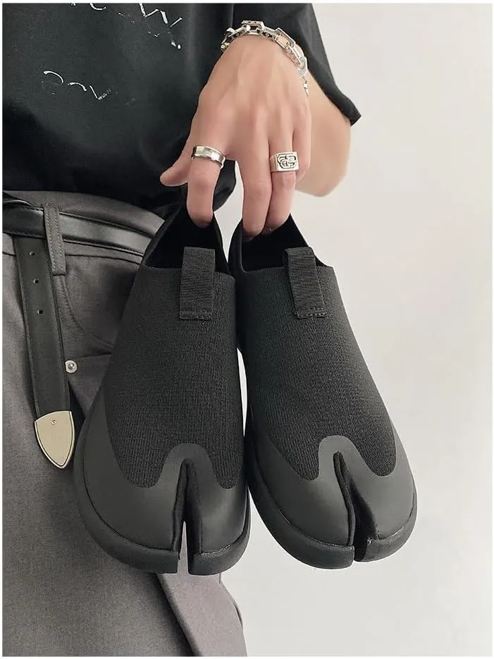 Tabi Shoes for Men Women Split Toe Loafers Alternative Non Slip Breathable Boots Corporate Goth Rave Grunge Cute Kawaii Fashion Trendy Elegant Dressy Pumps Office Business Summer Fall Outdoors