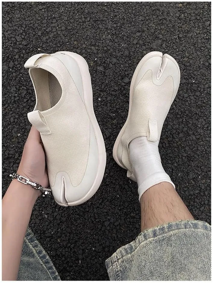Tabi Shoes for Men Women Split Toe Loafers Alternative Non Slip Breathable Boots Corporate Goth Rave Grunge Cute Kawaii Fashion Trendy Elegant Dressy Pumps Office Business Summer Fall Outdoors