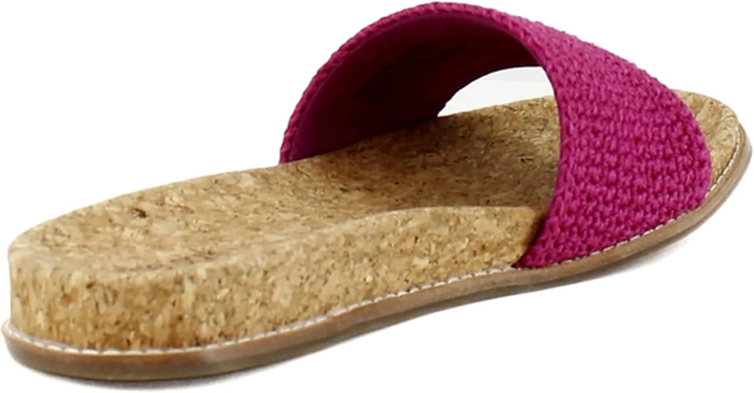 The Sak Mendocino Slide Sandal in Crochet, Slip On Sandals
