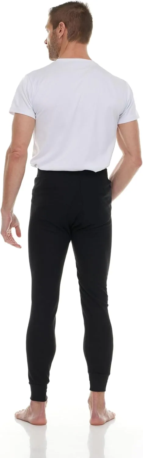 Thermal Pants for Men, Long Johns Mens Underwear Bulk Wholesale, Cotton, Solid Colors, Shelter Donations