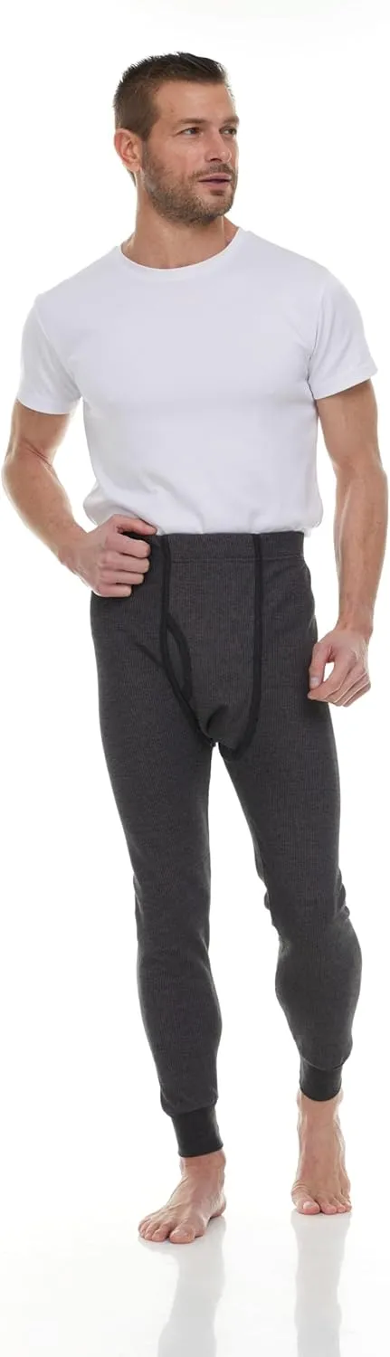Thermal Pants for Men, Long Johns Mens Underwear Bulk Wholesale, Cotton, Solid Colors, Shelter Donations