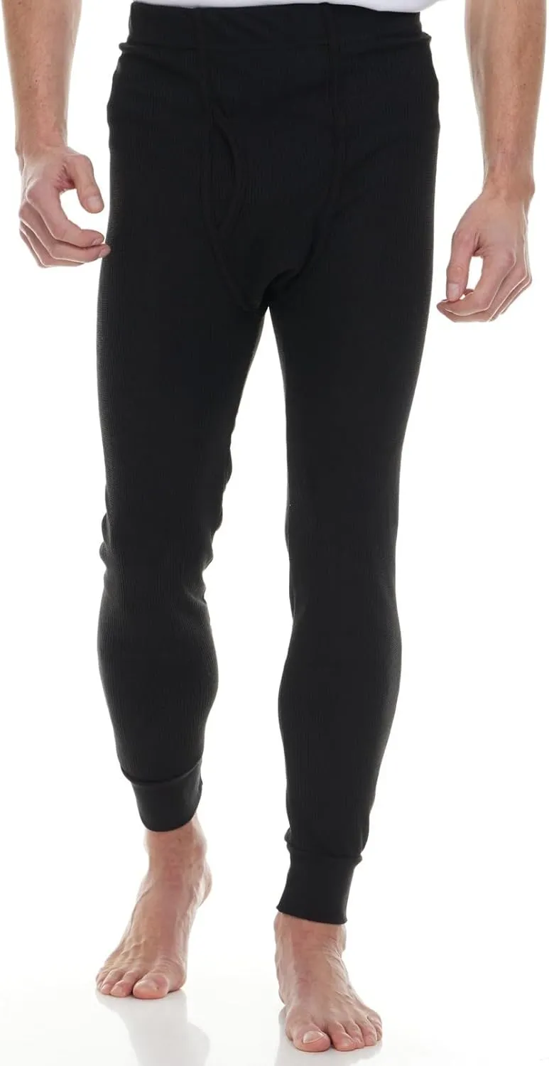 Thermal Pants for Men, Long Johns Mens Underwear Bulk Wholesale, Cotton, Solid Colors, Shelter Donations