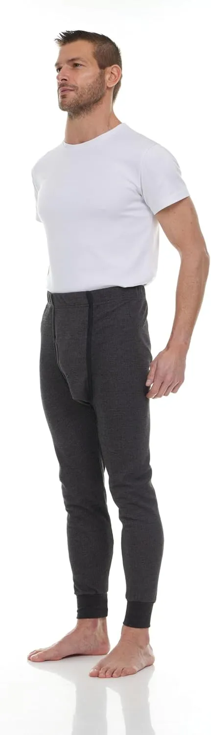 Thermal Pants for Men, Long Johns Mens Underwear Bulk Wholesale, Cotton, Solid Colors, Shelter Donations