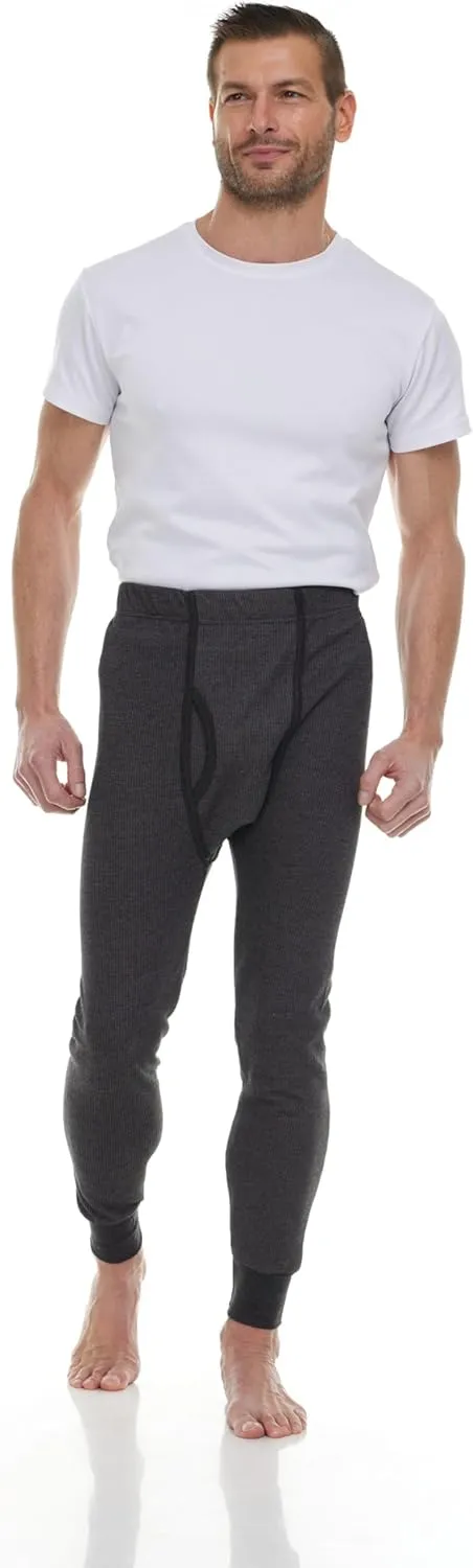 Thermal Pants for Men, Long Johns Mens Underwear Bulk Wholesale, Cotton, Solid Colors, Shelter Donations