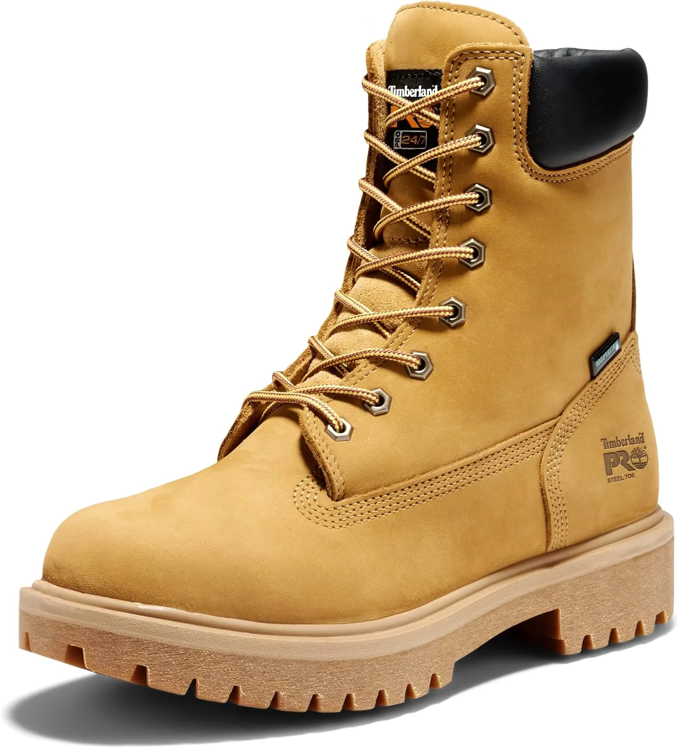 Timberland PRO Men's Direct Attach 8 Inch Steel Safety Toe Insulated Waterproof Industrial Work Boot