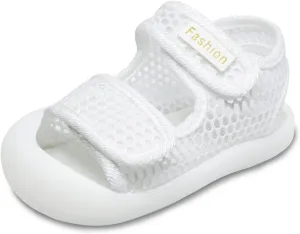 Toddler Boys Girls Unisex Baby Summer Sport Sandals Closed Toe Non-Slip Rubber Sole Pool Beach Mesh Sneakers Lightweight Outdoor Water Shoes