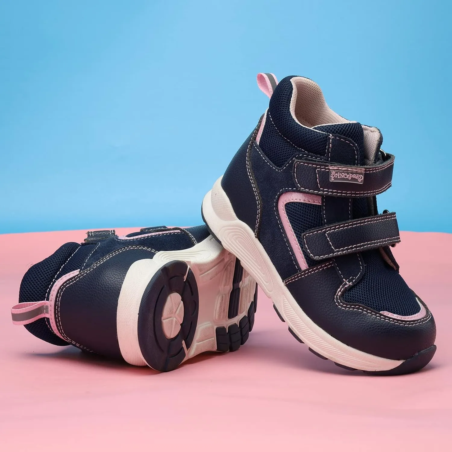 Toddlers Orthopedic Shoes,Casual High Top Sneakers with Arch and Ankle Support,Non-Slip Soles,Improve Children' Flat Feet and Foot Valgus/varus