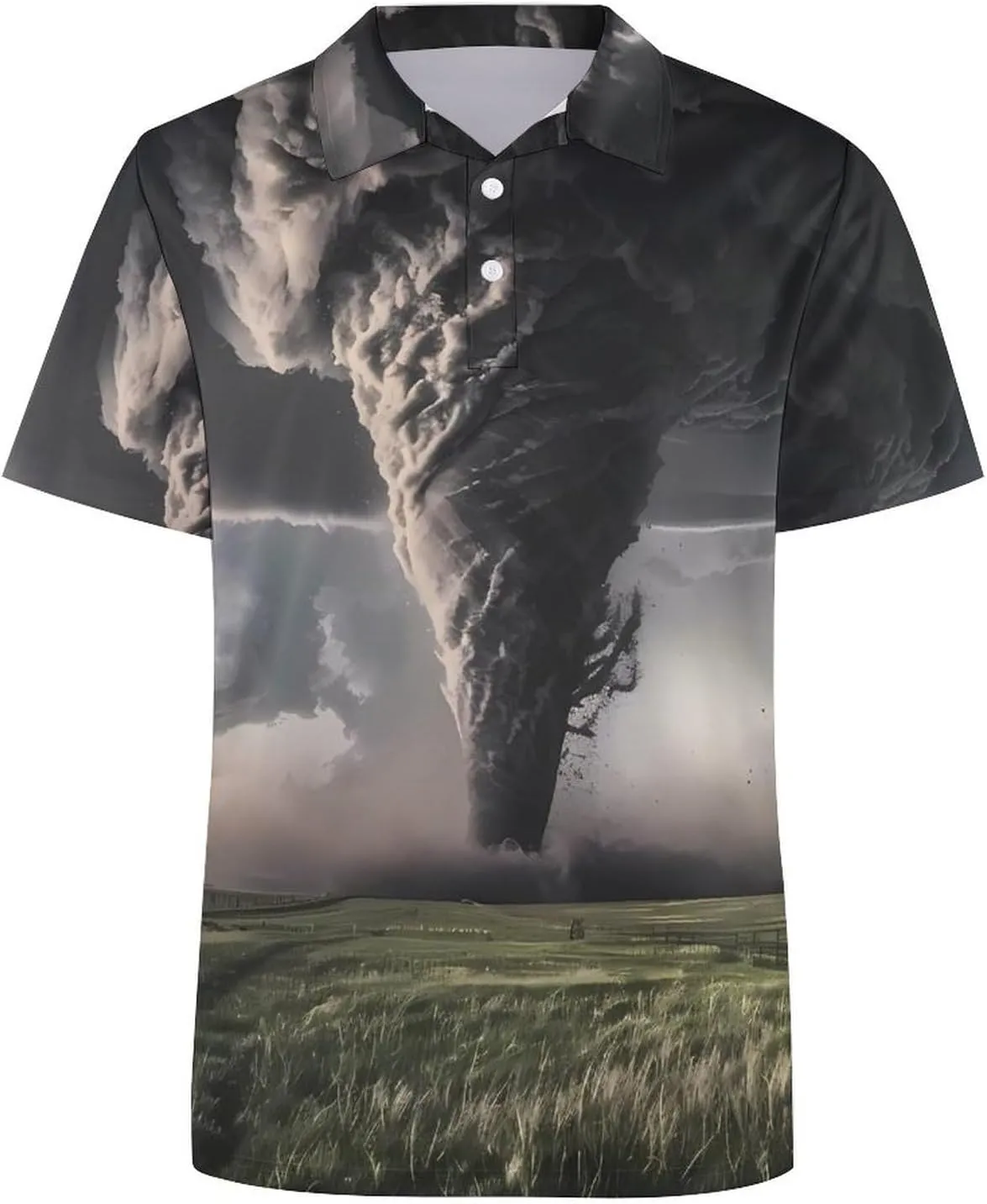 Tornado Thunderstorms Women's Polo Shirts Short Sleeve Golf Shirts Casual Athletic Tennis Tops Summer Blouses