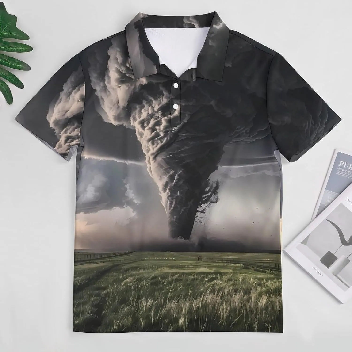 Tornado Thunderstorms Women's Polo Shirts Short Sleeve Golf Shirts Casual Athletic Tennis Tops Summer Blouses