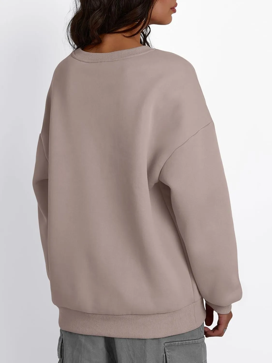 Trendy Queen Women's Winter Fleece Sherpa Lined Sweatshirts 2025 Crewneck Long Sleeve Pullover Hoodies Outfits Clothes