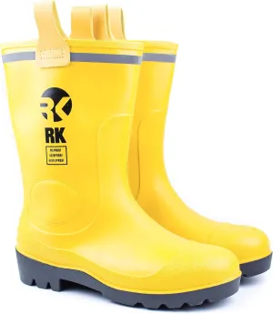 Troy Safety Men's Safety Waterproof Durable Insulated Rubber Sole Rain Snow Boots