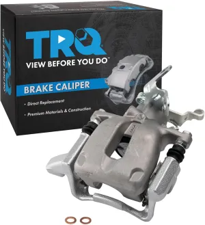 TRQ Rear Right Brake Caliper w/Bracket Passenger Side Compatible with 2009 Audi A3 A3 Quattro 2010 Volkswagen Golf 2005-2010 Jetta 2006-2009 Rabbit
