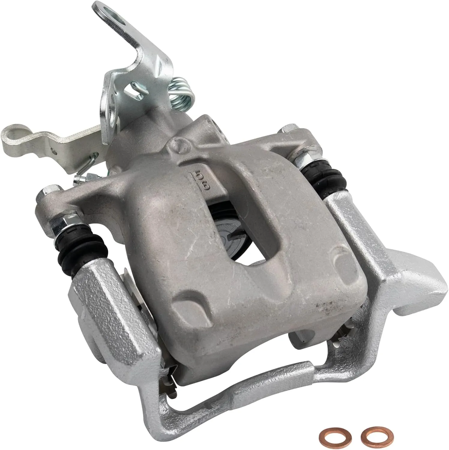 TRQ Rear Right Brake Caliper w/Bracket Passenger Side Compatible with 2009 Audi A3 A3 Quattro 2010 Volkswagen Golf 2005-2010 Jetta 2006-2009 Rabbit