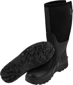 Ubon Men's Waterproof Neoprene Rain Boot Insulated Rubber Boots for Mud Work, Hunting, Fishing and Gardening with Adjustable Mid Calf