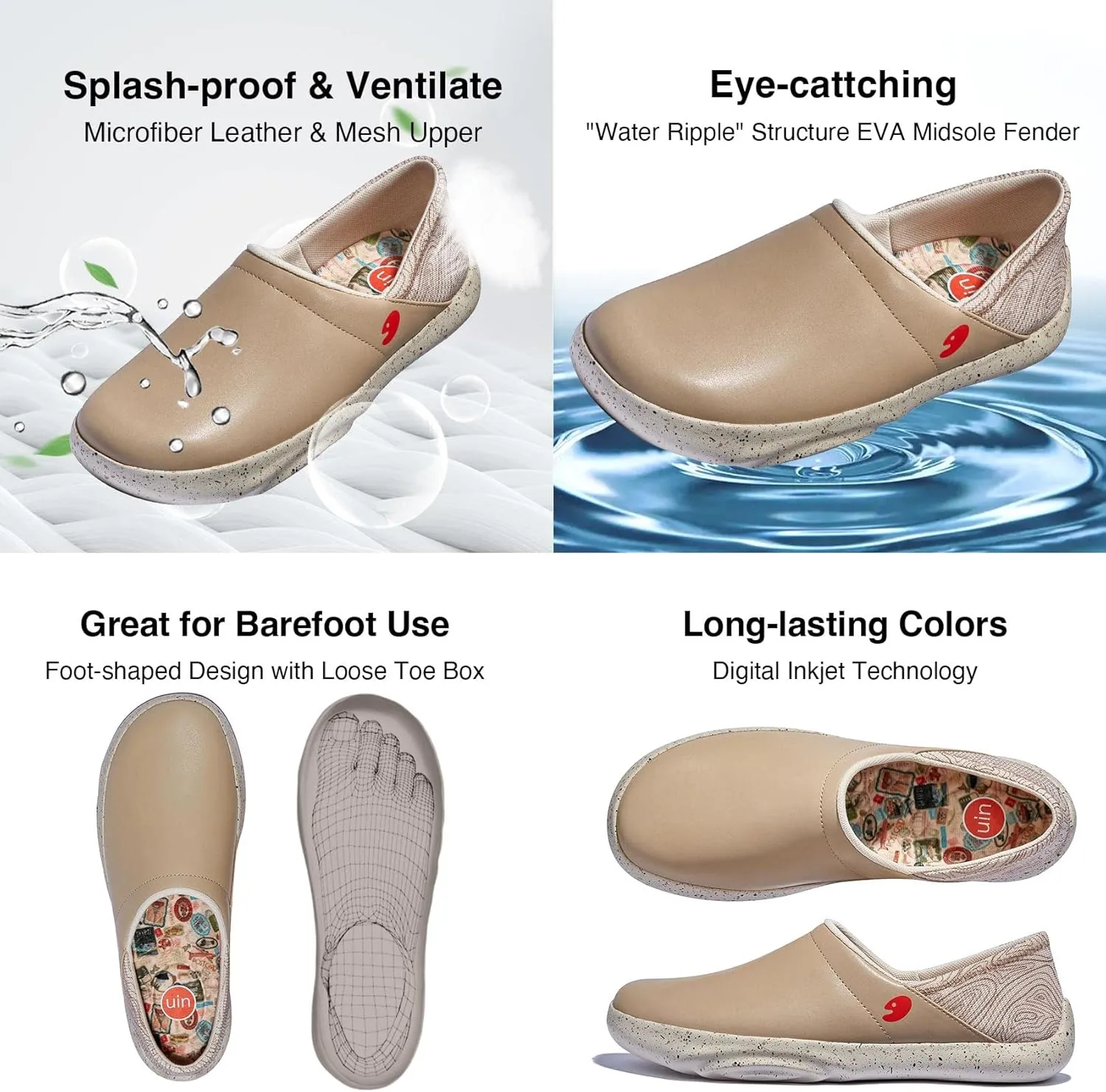 UIN Men's Art Travel Shoes Slip On Casual Painted Loafers Lightweight Comfort Fashion Sneaker Mojacar