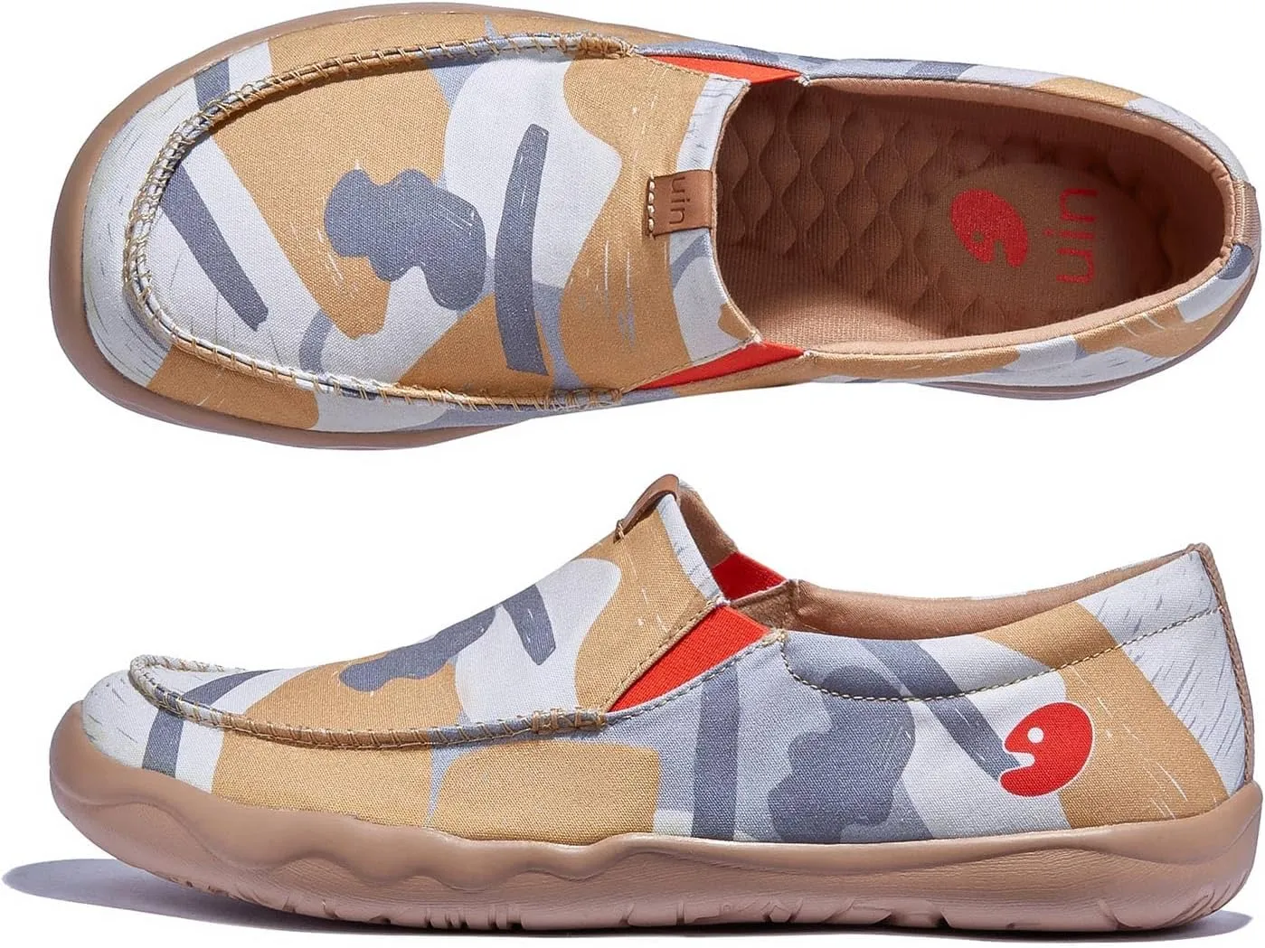 UIN Men's Art Travel Shoes Slip On Casual Painted Loafers Lightweight Comfort Fashion Sneaker Nerja