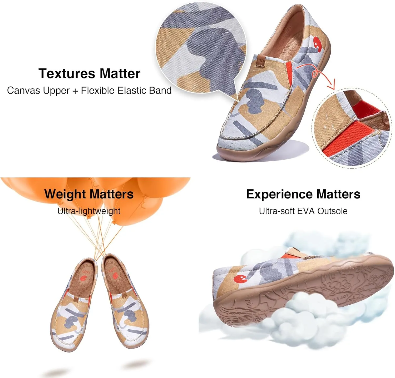 UIN Men's Art Travel Shoes Slip On Casual Painted Loafers Lightweight Comfort Fashion Sneaker Nerja