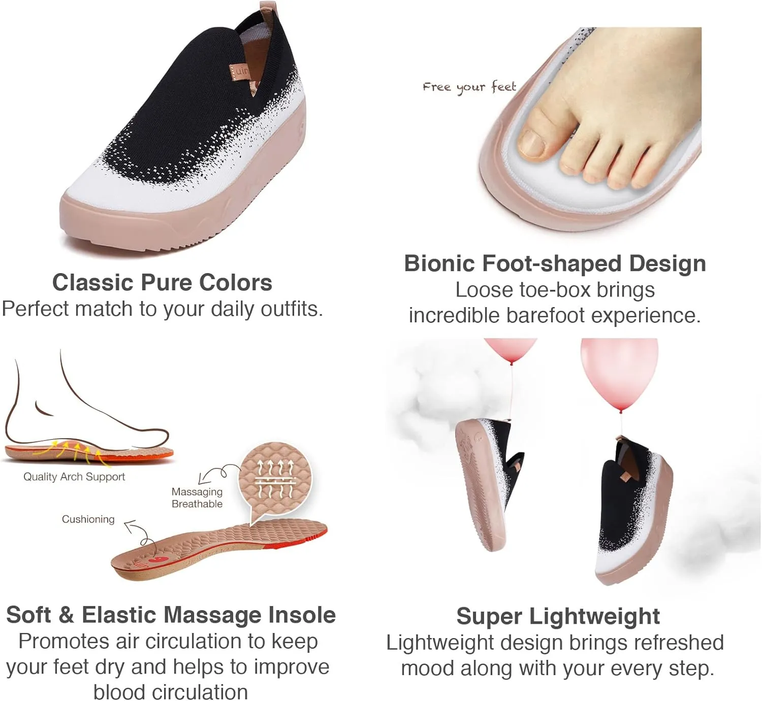 UIN Men's Casual Loafers Slip Ons Comfortable Art Painted Travel Fashion Sneakers Fuerteventura