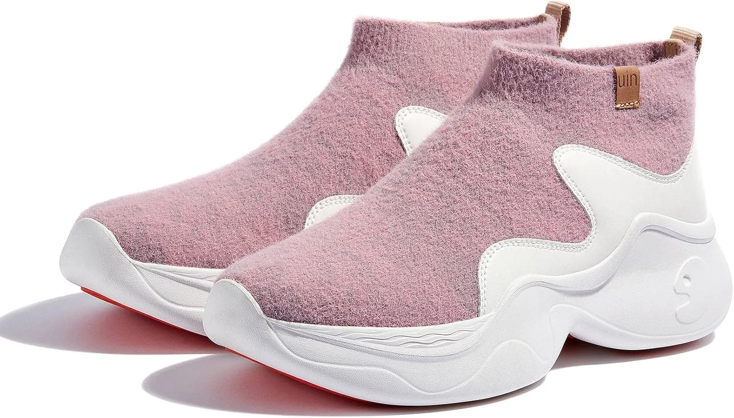 UIN Women's High Top Knitted Chunky Sneakers Casual Lightweight Comfort Dad Shoes Palma Ⅱ