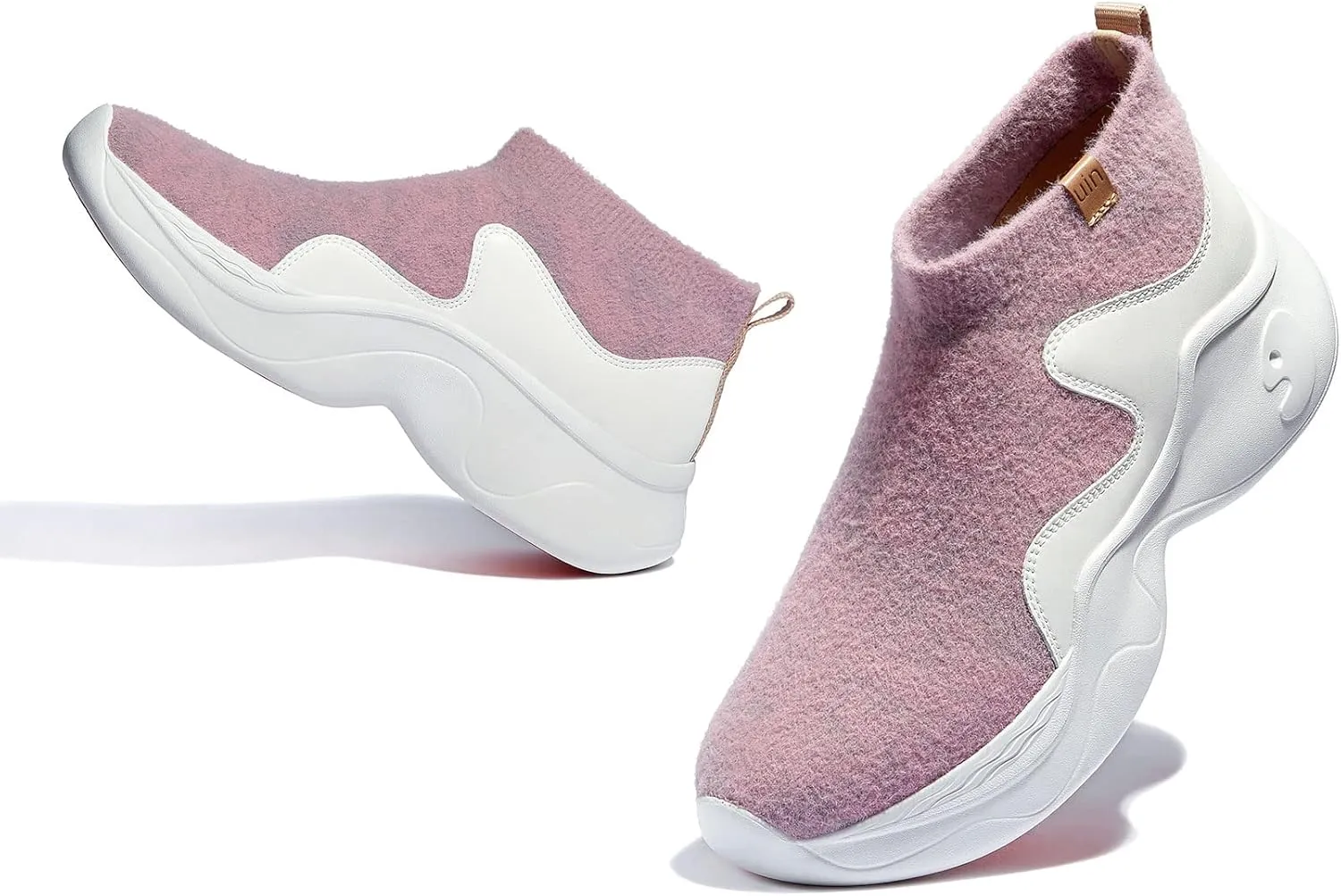 UIN Women's High Top Knitted Chunky Sneakers Casual Lightweight Comfort Dad Shoes Palma Ⅱ