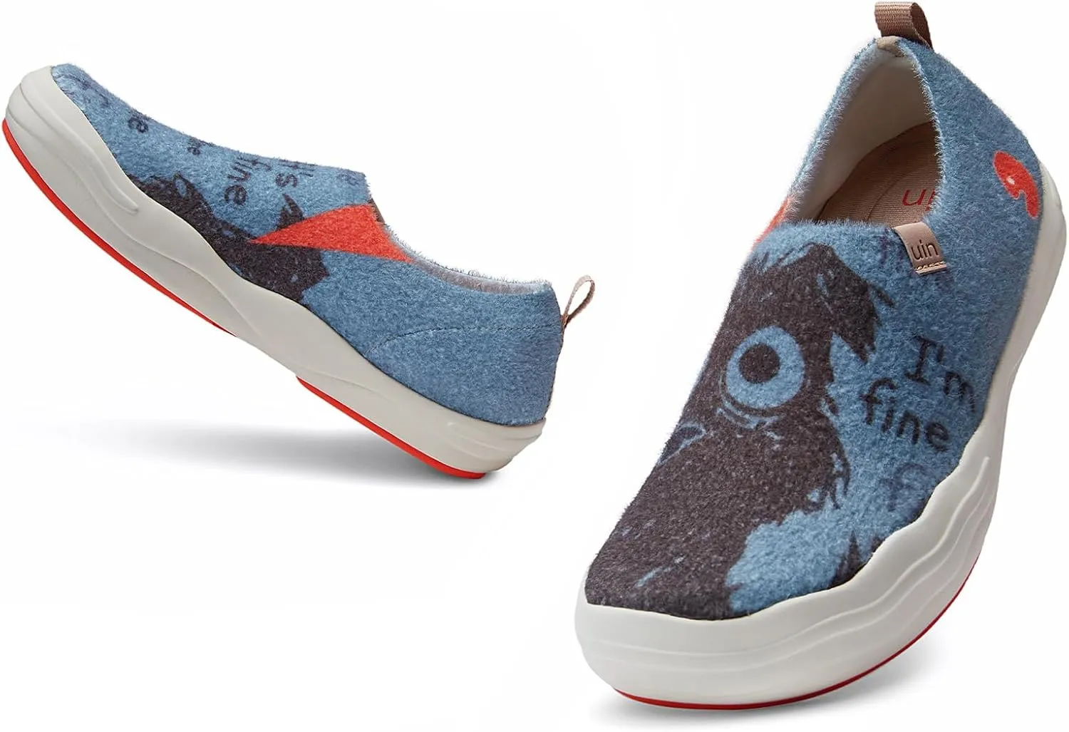UIN Women's Slip On Loafers Lightweight Walking Sneaker Art Travel Shoes Toledo Ⅷ