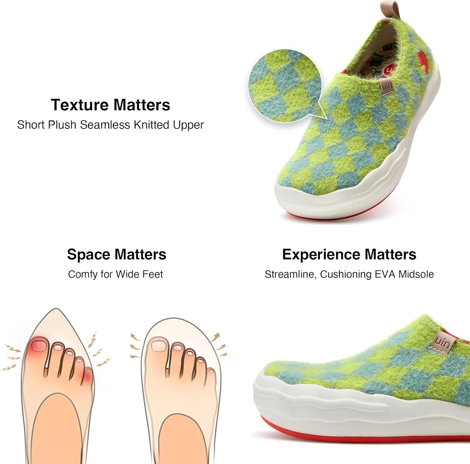UIN Women's Slip On Loafers Lightweight Walking Sneaker Art Travel Shoes Toledo Ⅷ
