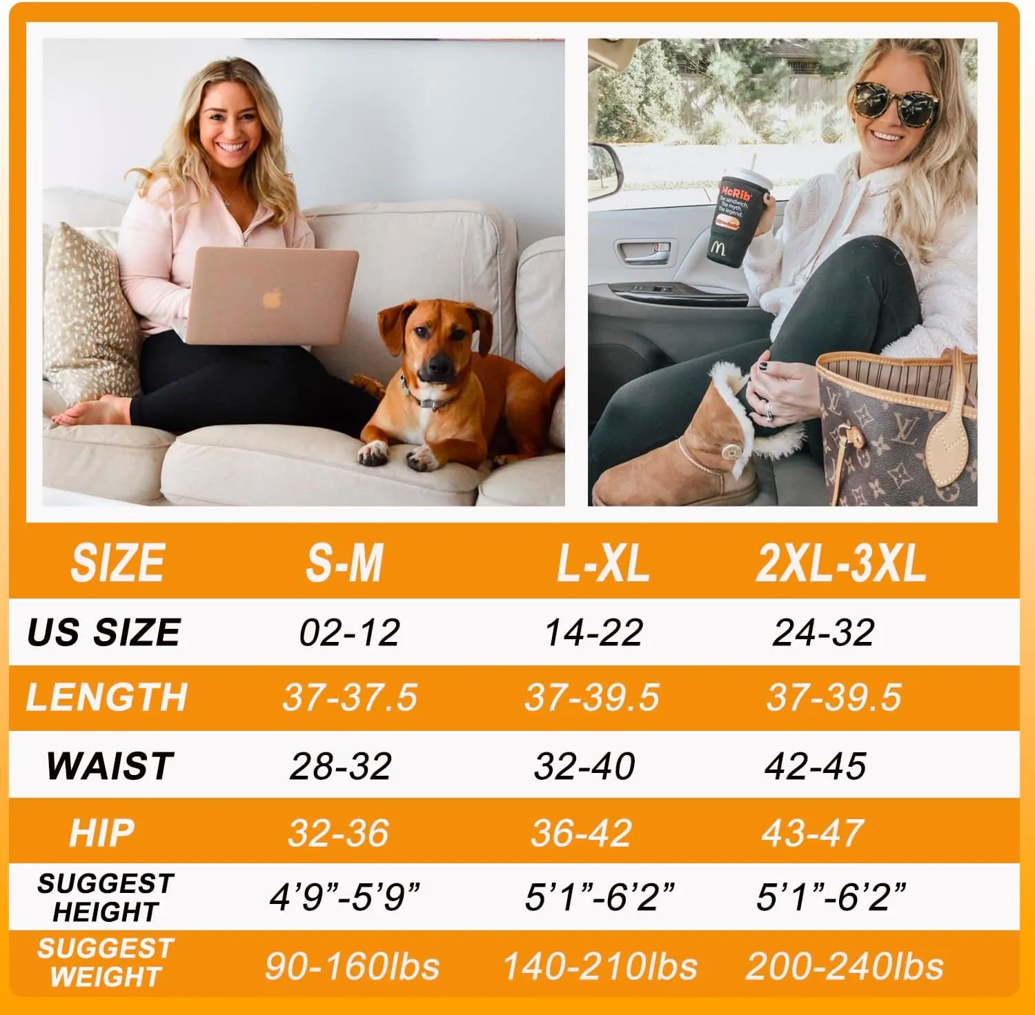 UMSIFEY Thermal Fleece Lined Leggings with Pockets for Women,High Waisted Tummy Control Warm Winter Yoga Workout Thick Pants