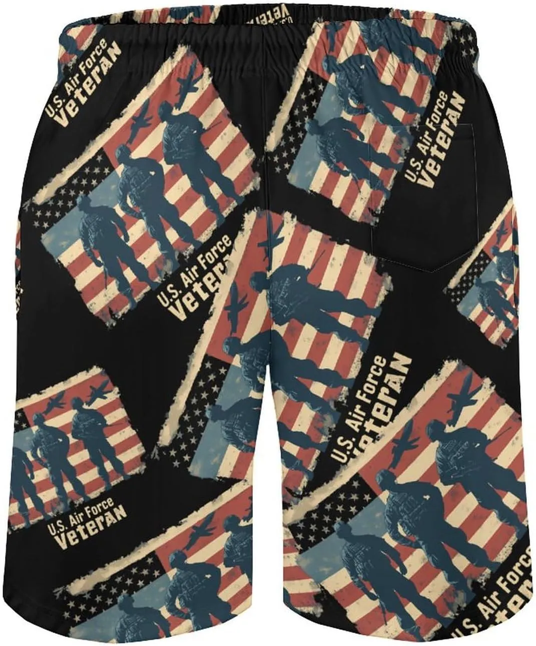 U.S Air-Force Army Men's Swim Trunks Casual Bathing Suit Board Shorts Hawaiian Beach Swimwear Swim Shorts