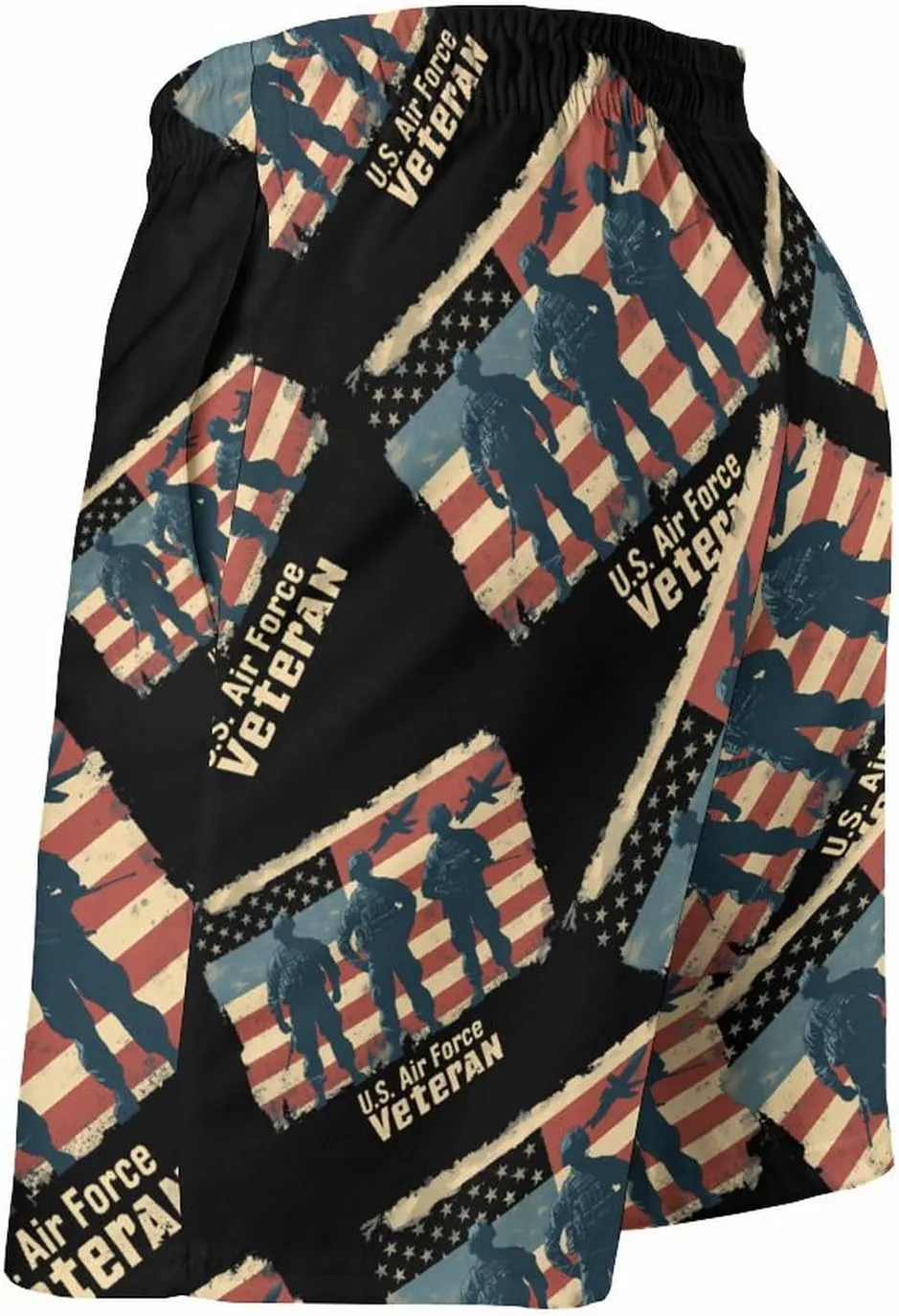 U.S Air-Force Army Men's Swim Trunks Casual Bathing Suit Board Shorts Hawaiian Beach Swimwear Swim Shorts