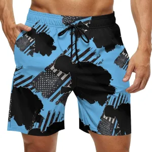 Us Flag Army Military Men's Swim Trunks Casual Bathing Suit Board Shorts Hawaiian Beach Swimwear Swim Shorts