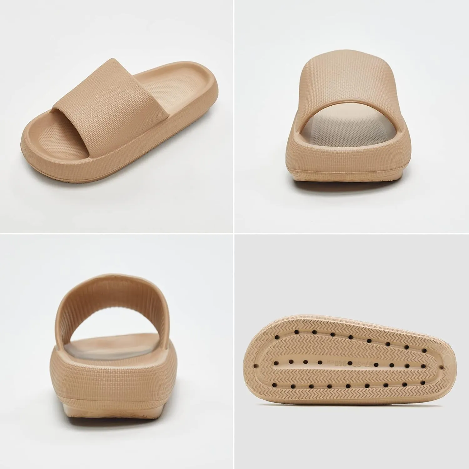 UTUNE Cloud Slides for Women Men Pillow Slippers Non-Slip Bathroom Shower Sandals Soft Thick Sole Indoor and Outdoor Slides