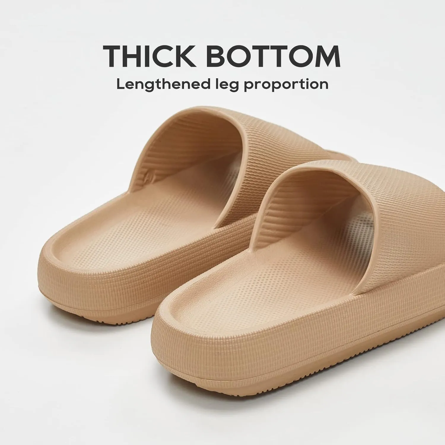UTUNE Cloud Slides for Women Men Pillow Slippers Non-Slip Bathroom Shower Sandals Soft Thick Sole Indoor and Outdoor Slides