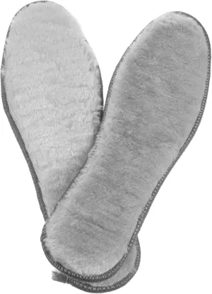 VALICLUD 4 Pairs Warm Fluffy Insoles for Boots and Shoes Thickened Thermal Inserts with Nonslip Design Comfortable Insulation for Cold Weather for Men Women