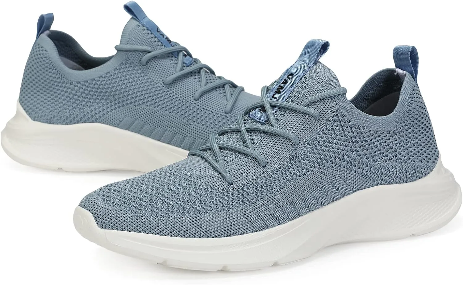 VAMJAM Men's Running Shoes Fashion Sneakers Lightweight Breathable Flying Knitting Lace Up Mesh Walking Shoes Workout Casual Sports Shoes