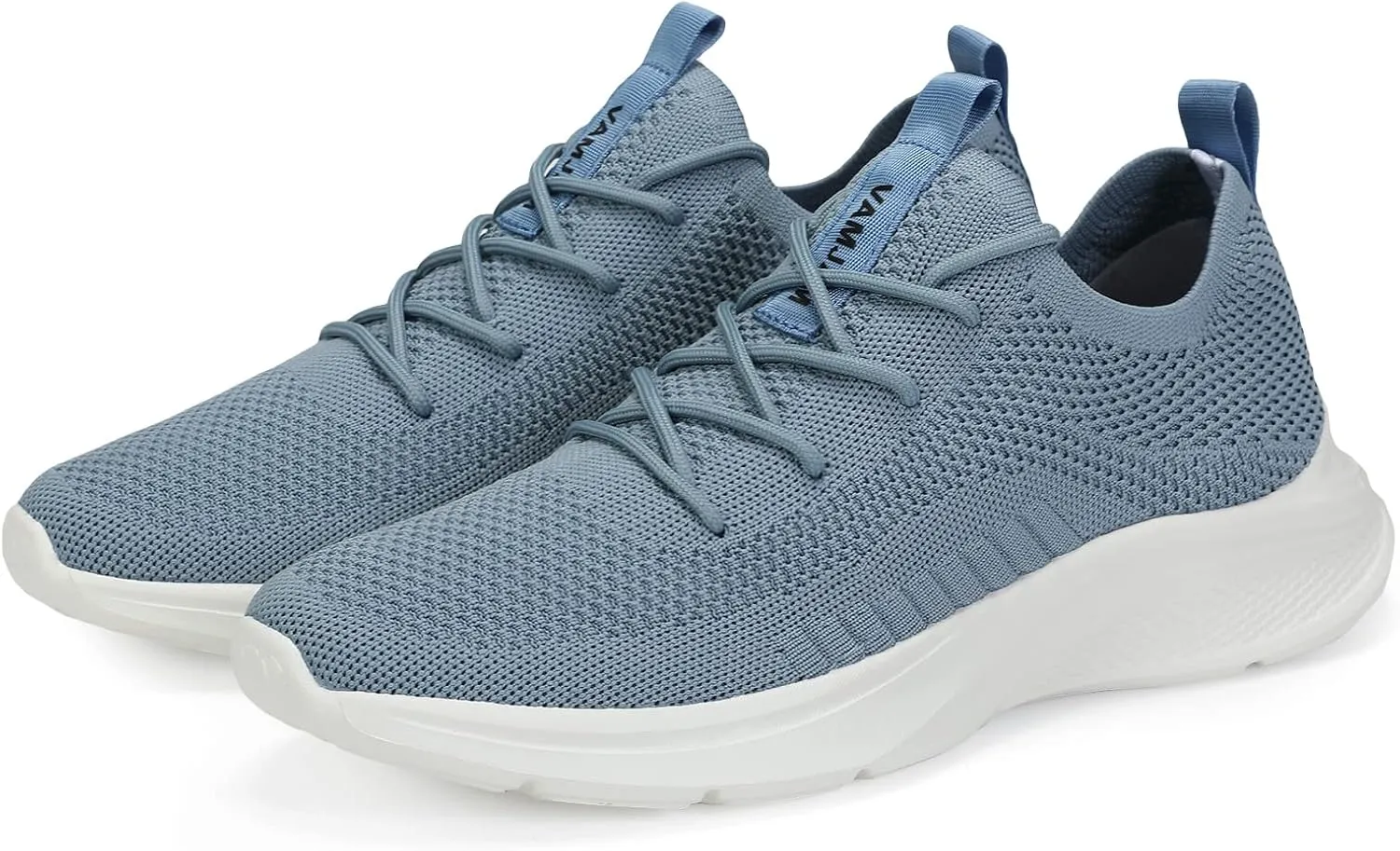 VAMJAM Men's Running Shoes Fashion Sneakers Lightweight Breathable Flying Knitting Lace Up Mesh Walking Shoes Workout Casual Sports Shoes