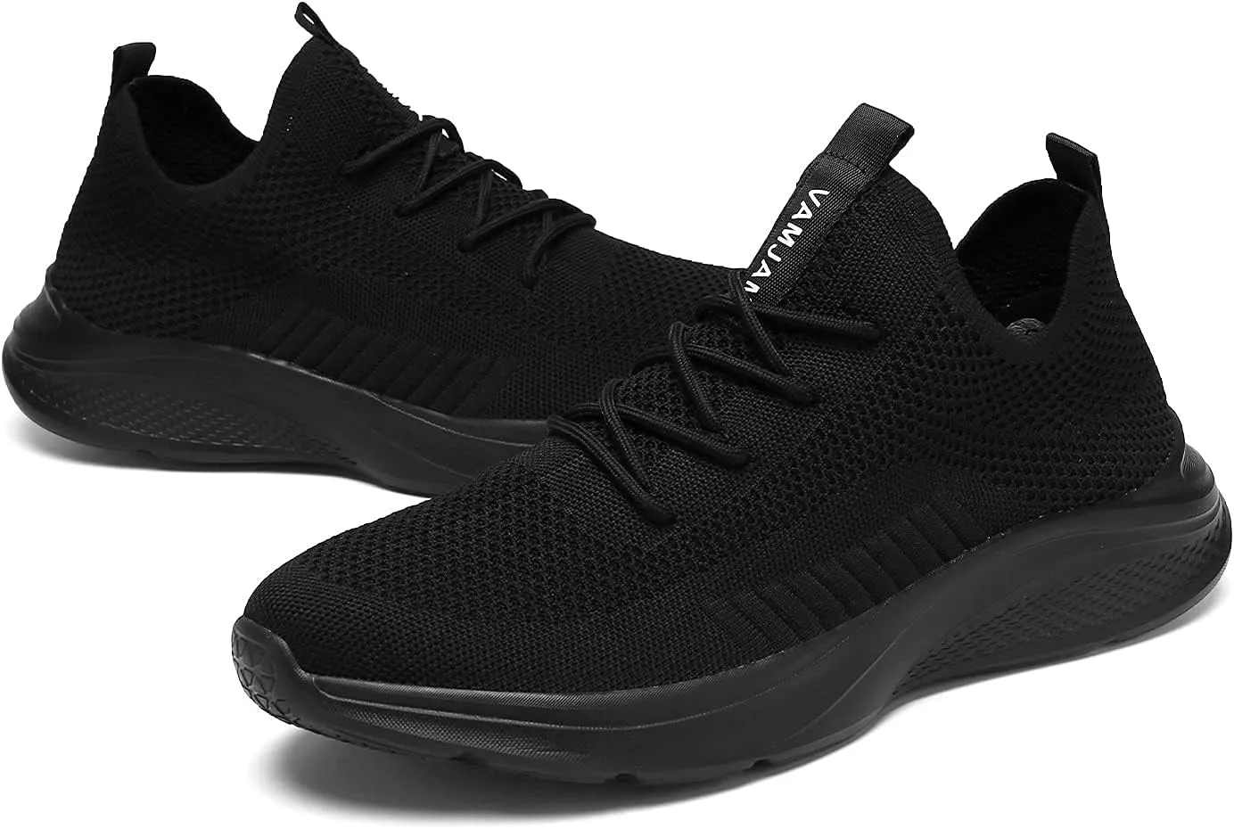 VAMJAM Men's Running Shoes Fashion Sneakers Lightweight Breathable Flying Knitting Lace Up Mesh Walking Shoes Workout Casual Sports Shoes
