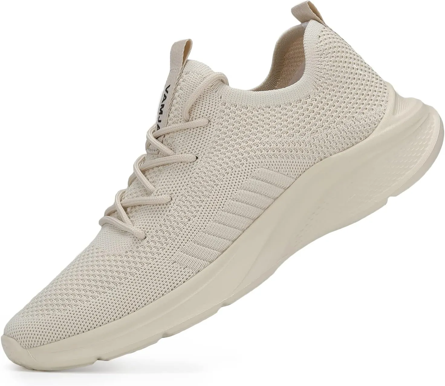 VAMJAM Men's Running Shoes Fashion Sneakers Lightweight Breathable Flying Knitting Lace Up Mesh Walking Shoes Workout Casual Sports Shoes