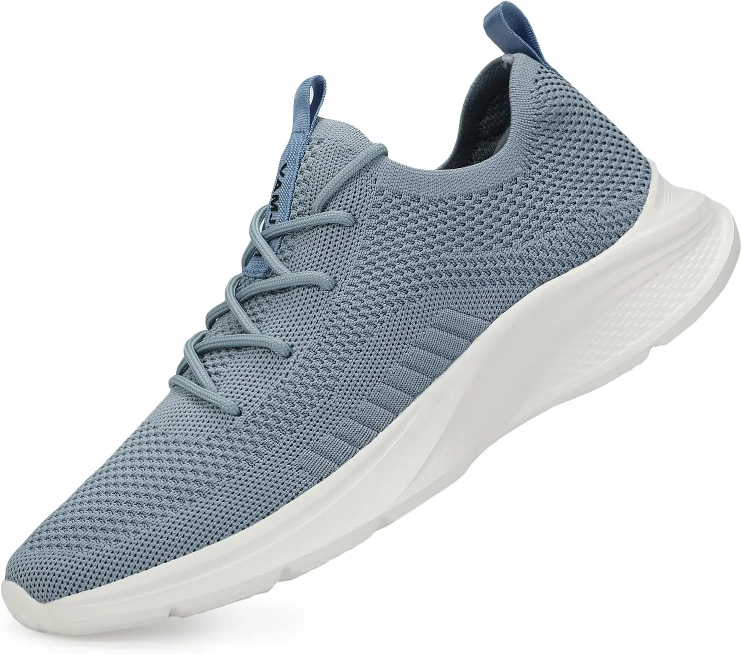 VAMJAM Men's Running Shoes Fashion Sneakers Lightweight Breathable Flying Knitting Lace Up Mesh Walking Shoes Workout Casual Sports Shoes
