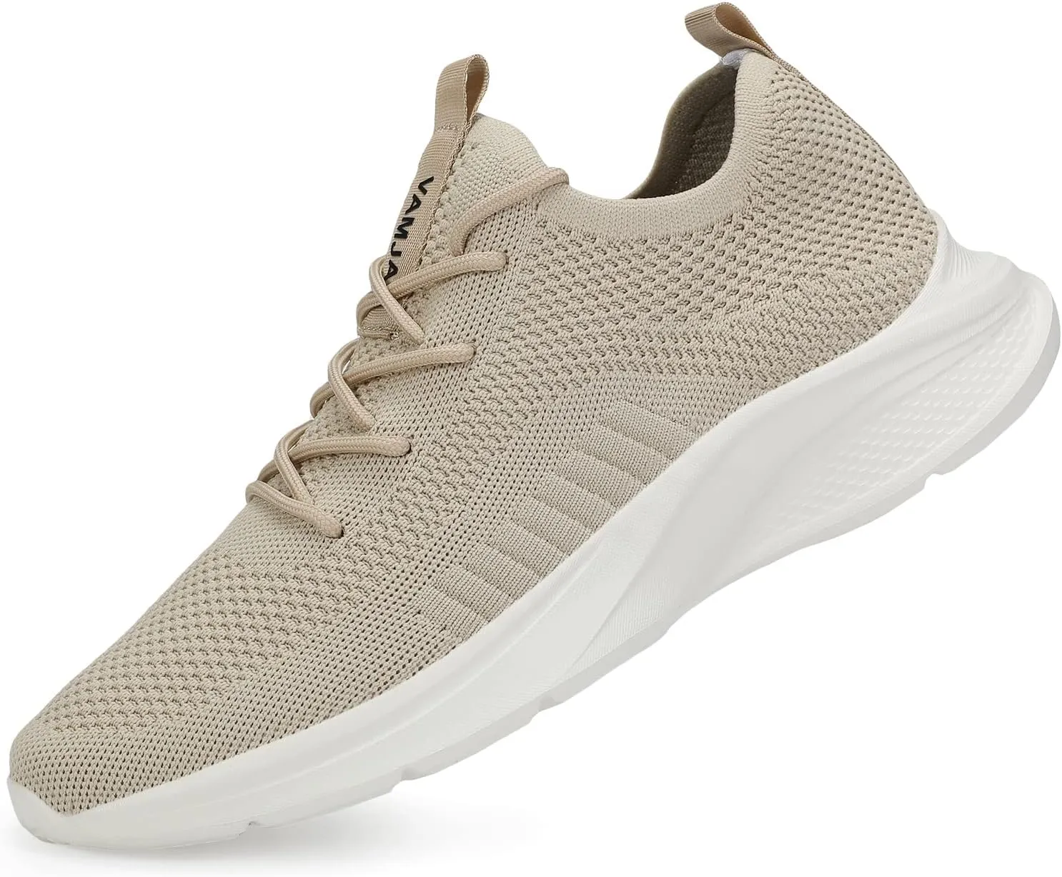 VAMJAM Men's Running Shoes Fashion Sneakers Lightweight Breathable Flying Knitting Lace Up Mesh Walking Shoes Workout Casual Sports Shoes