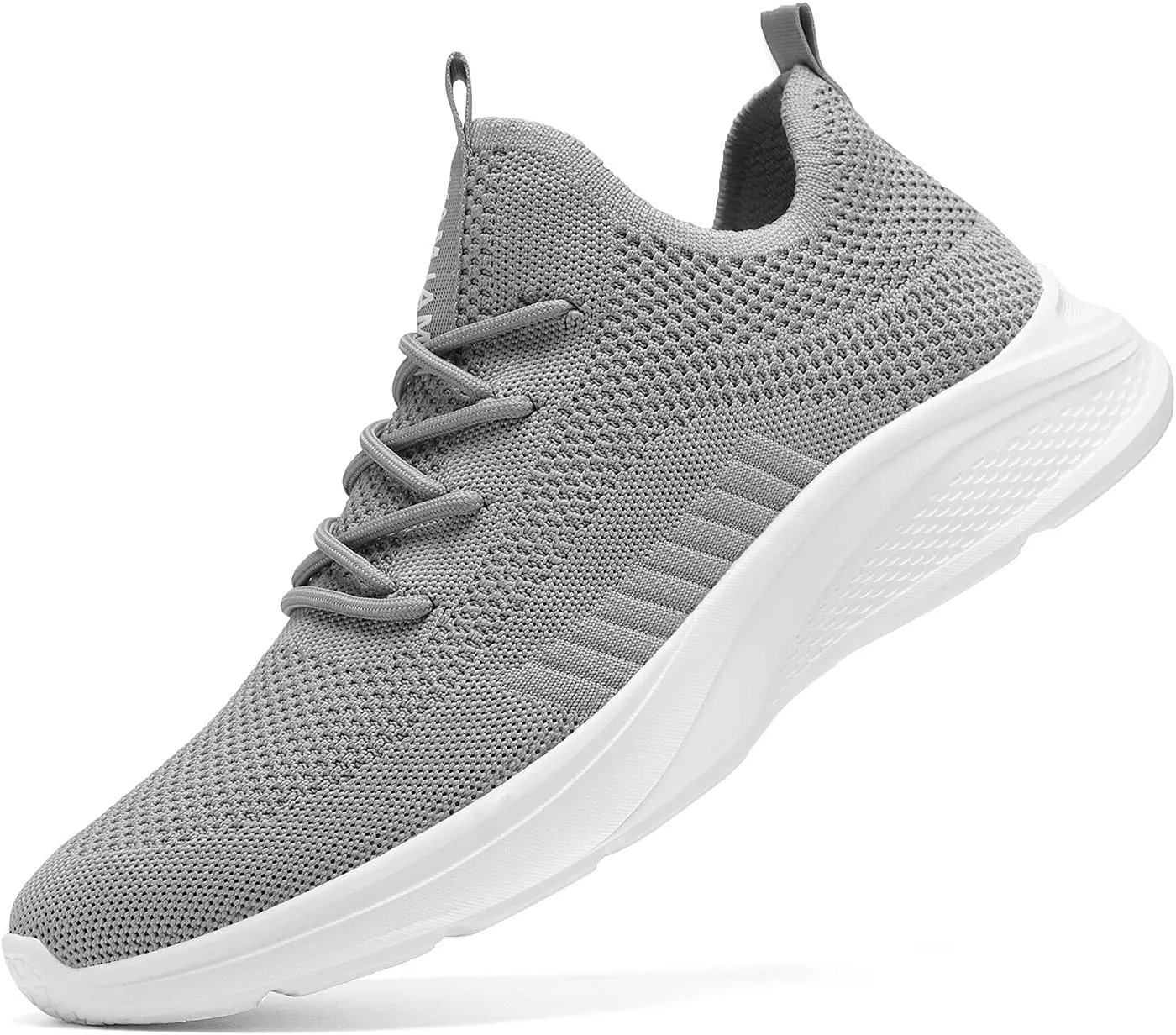 VAMJAM Men's Running Shoes Fashion Sneakers Lightweight Breathable Flying Knitting Lace Up Mesh Walking Shoes Workout Casual Sports Shoes