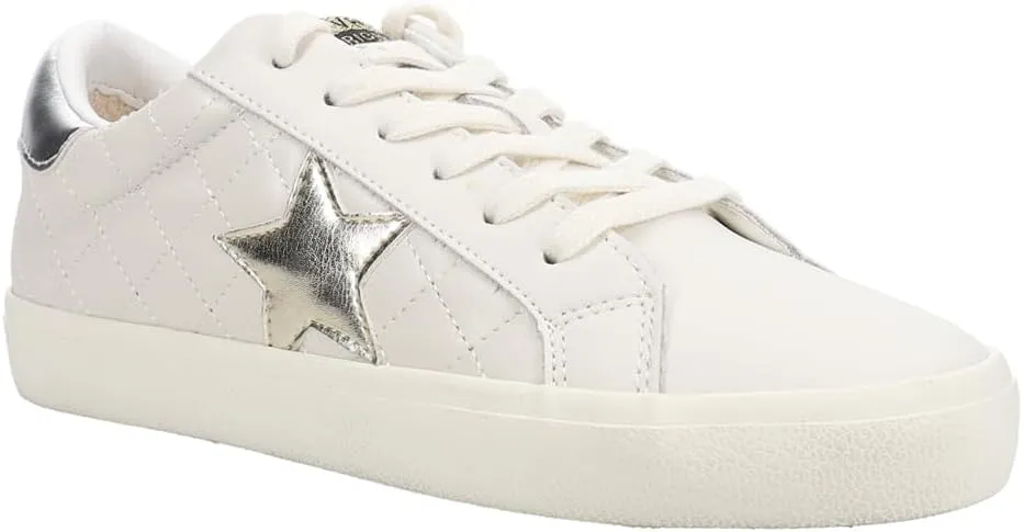 Vintage Havana Womens Flair Glitter Slip On Sneakers Shoes Casual - Gold, Grey, Silver