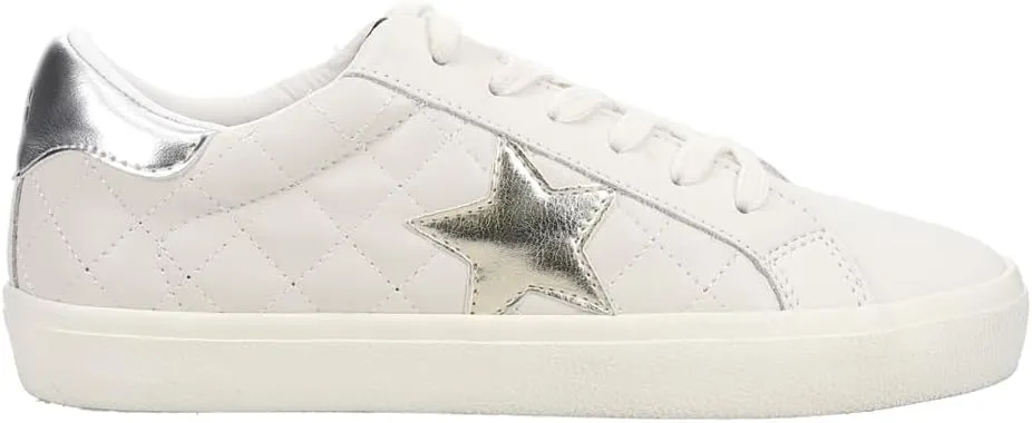 Vintage Havana Womens Flair Glitter Slip On Sneakers Shoes Casual - Gold, Grey, Silver