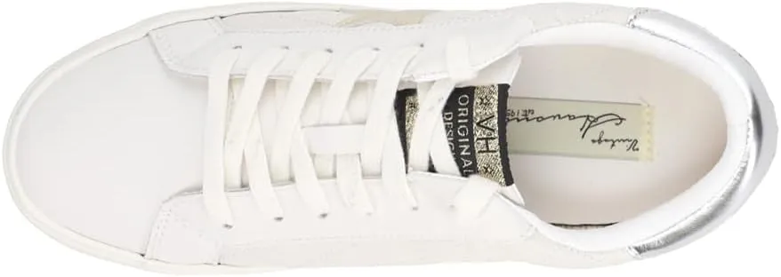 Vintage Havana Womens Flair Glitter Slip On Sneakers Shoes Casual - Gold, Grey, Silver